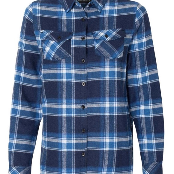 Ladies Burnside Flannel Shirt - Picture 2 of 5